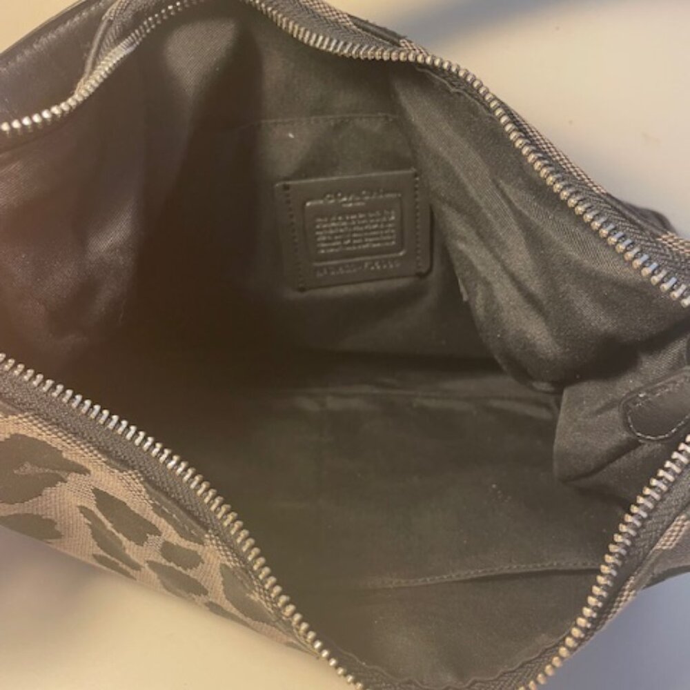 Coach Black animal print medium purse - Picture 3 of 3